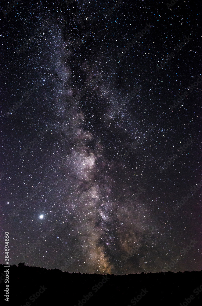 starry night sky, Milky Way