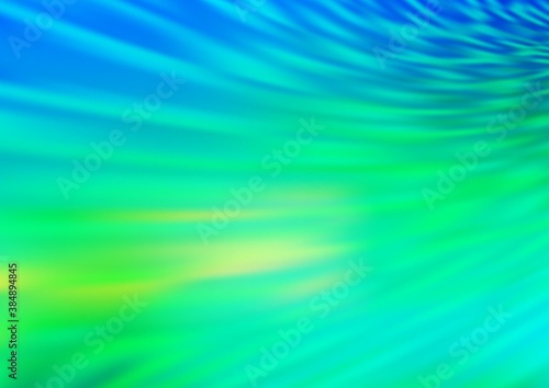 Light Blue, Yellow vector blurred shine abstract pattern.