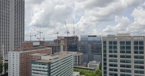 Wallpaper Mural Drone Hyperlapse Ascending over Downtown Atlanta Torontodigital.ca