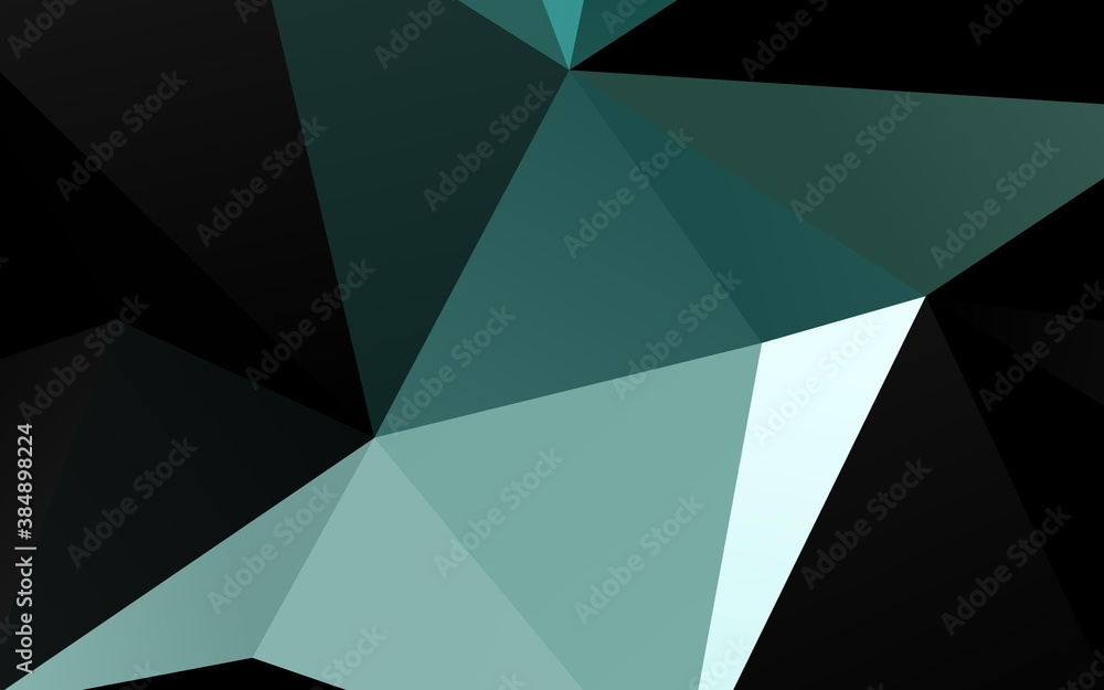 Light BLUE vector abstract polygonal cover. Light BLUE vector abstract polygonal cover.
