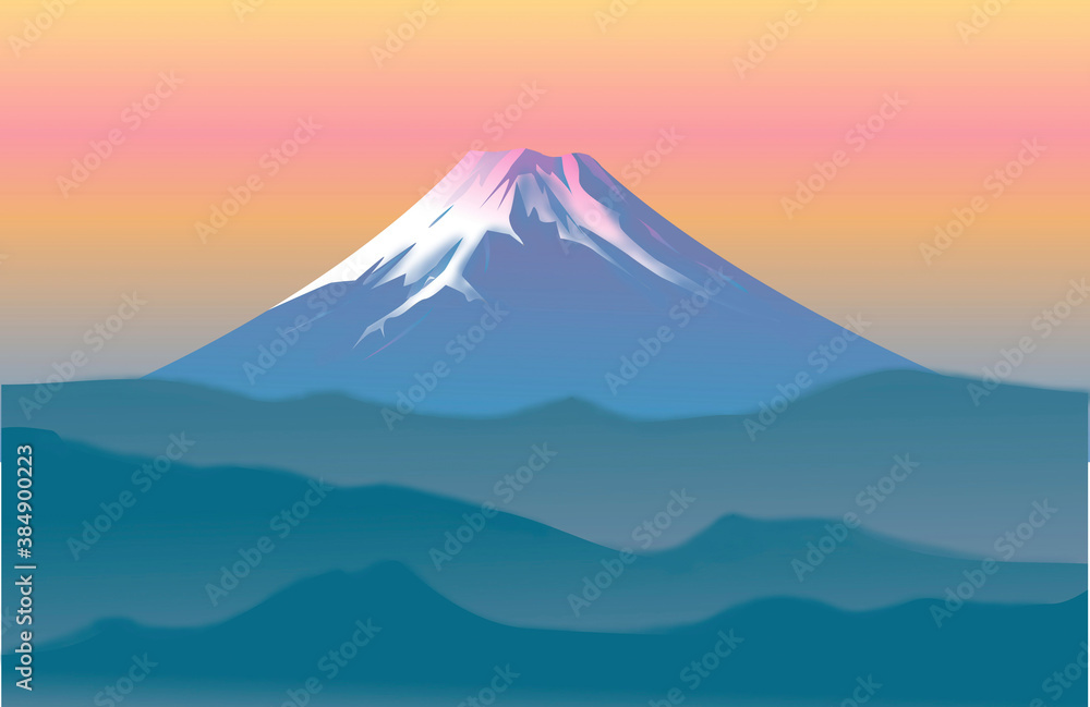 富士夕景