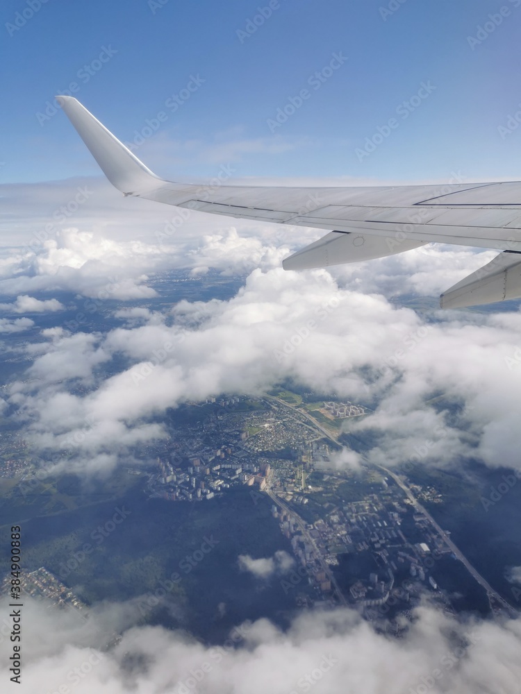Obraz premium Flying above the clouds