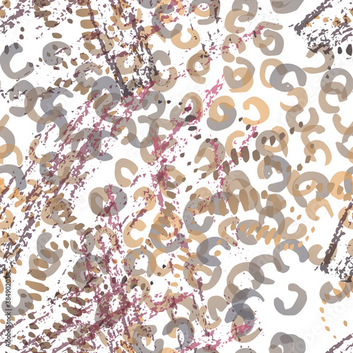 Splash Seamless Pattern. Fashion Concept. 