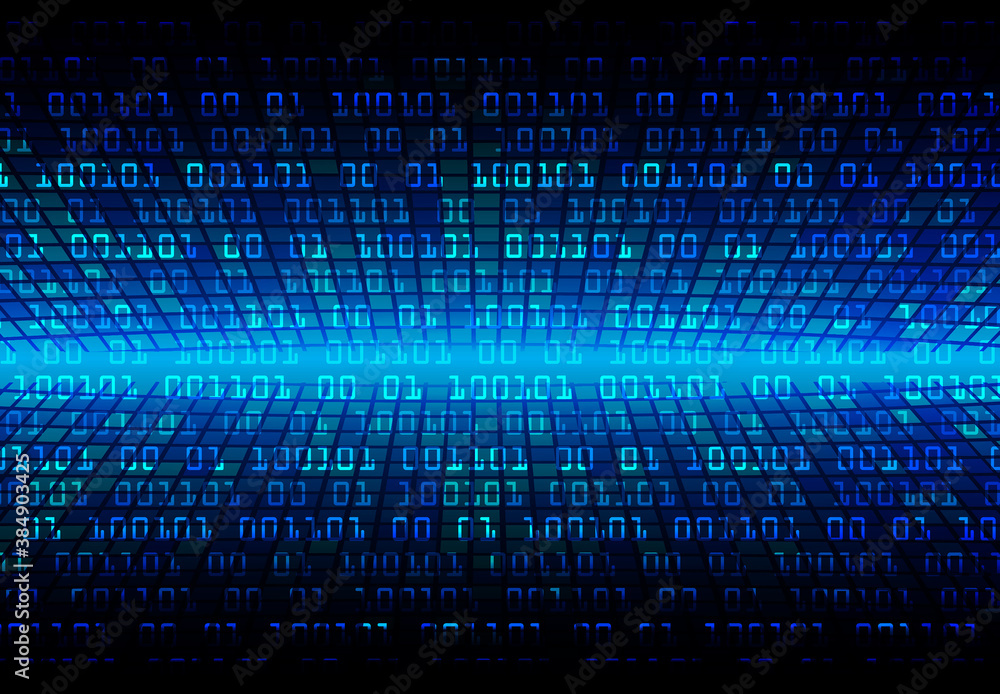 Blue cyber circuit future technology concept background Blue cyber circuit future technology concept background
