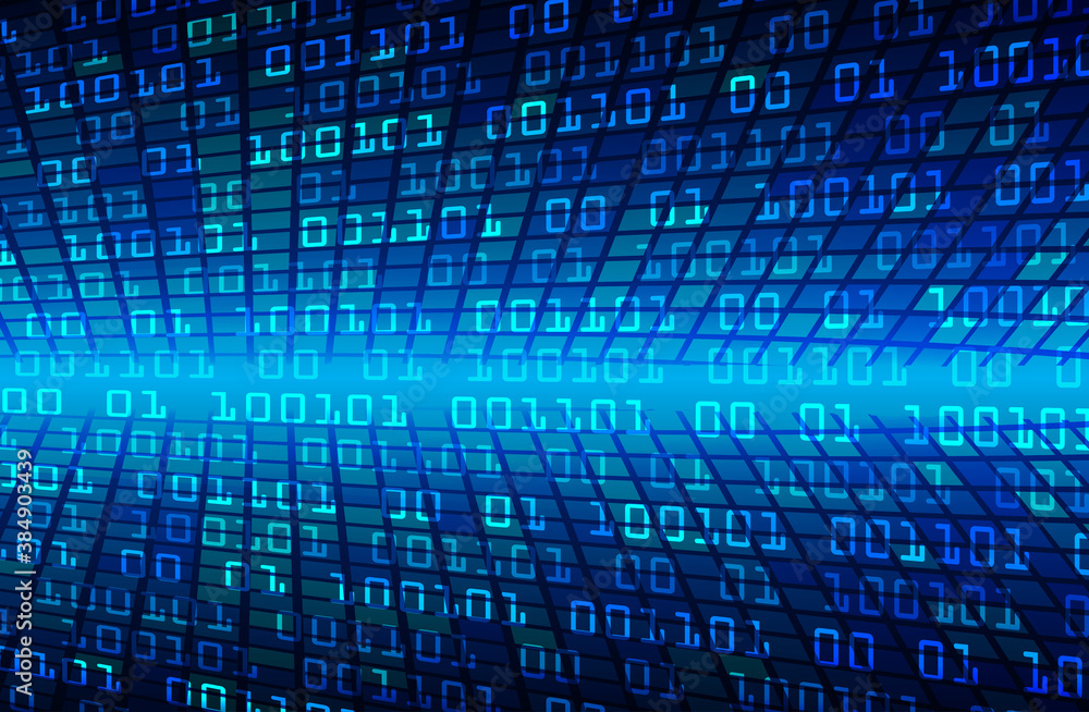 Blue cyber circuit future technology concept background Blue cyber circuit future technology concept background
