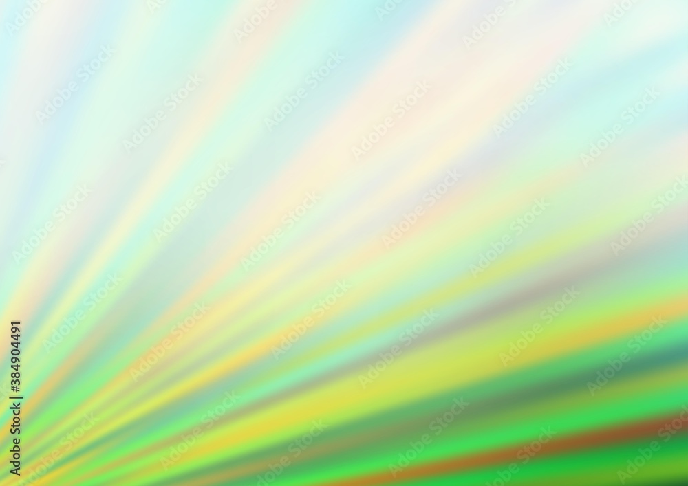 Obraz premium Light Green vector blurred shine abstract template.