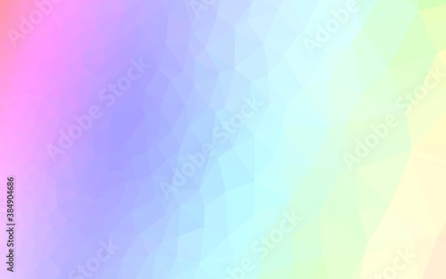 Wallpaper Mural Light Multicolor, Rainbow vector triangle mosaic template. Torontodigital.ca