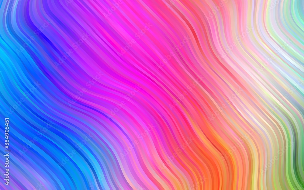 Obraz premium Light Multicolor, Rainbow vector template with liquid shapes.