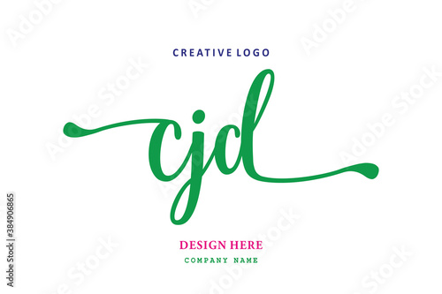 simple CJD letter arrangement logo is easy to understand, simple and authoritative photo