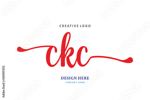 simple CKC letter arrangement logo is easy to understand, simple and authoritative