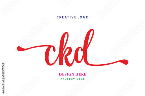 simple CKD letter arrangement logo is easy to understand, simple and authoritative