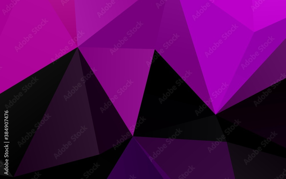 Dark Purple vector polygonal template. Dark Purple vector polygonal template.