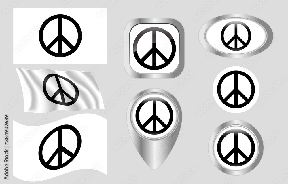 flag with a peace sign flag with a peace sign