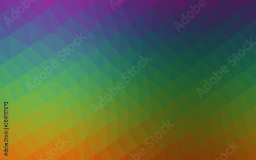 Wallpaper Mural Dark Multicolor, Rainbow vector shining triangular background. Torontodigital.ca