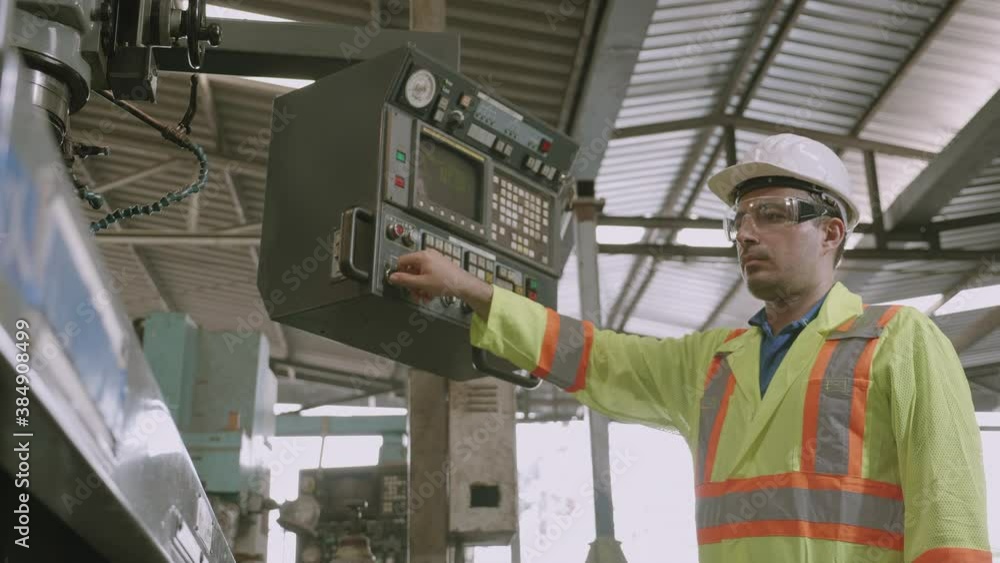 Two maintenance man and partner work with system of machine in industrial factory, worker talking and shake hand for success, engineer and labor, indoor, industry and business concept. Two maintenance man and partner work with system of machine in industrial factory, worker talking and shake hand for success, engineer and labor, indoor, industry and business concept.