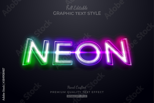 Gradient Neon Editable Premium Text Style Effect