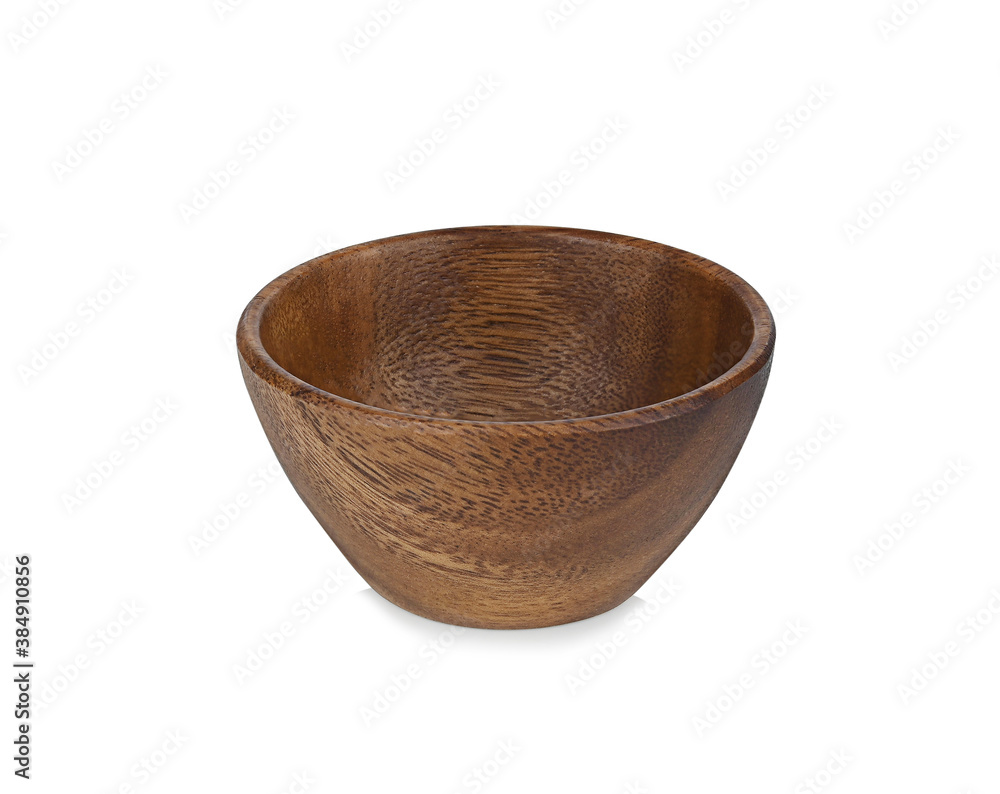 Wooden cup empty isolated on white backgrond Wooden cup empty isolated on white backgrond