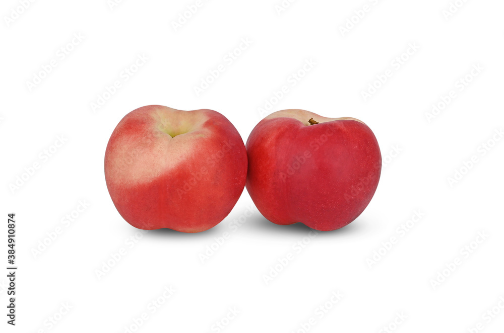 Fresh peach isolated on white background Fresh peach isolated on white background