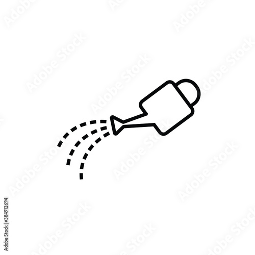 Water showering thin icon vector
