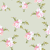 seamless  flowers pattern on   background