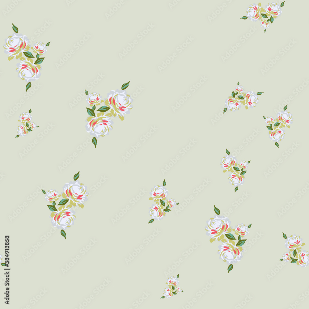 custom made wallpaper toronto digitalseamless  flowers pattern on  background