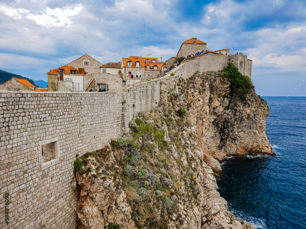 The walls of Dubrovnik