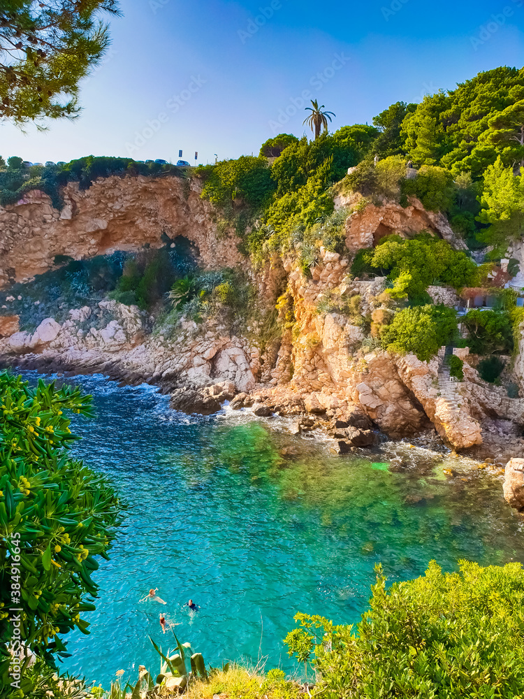Obraz premium Hidden beach in Dubrovnik