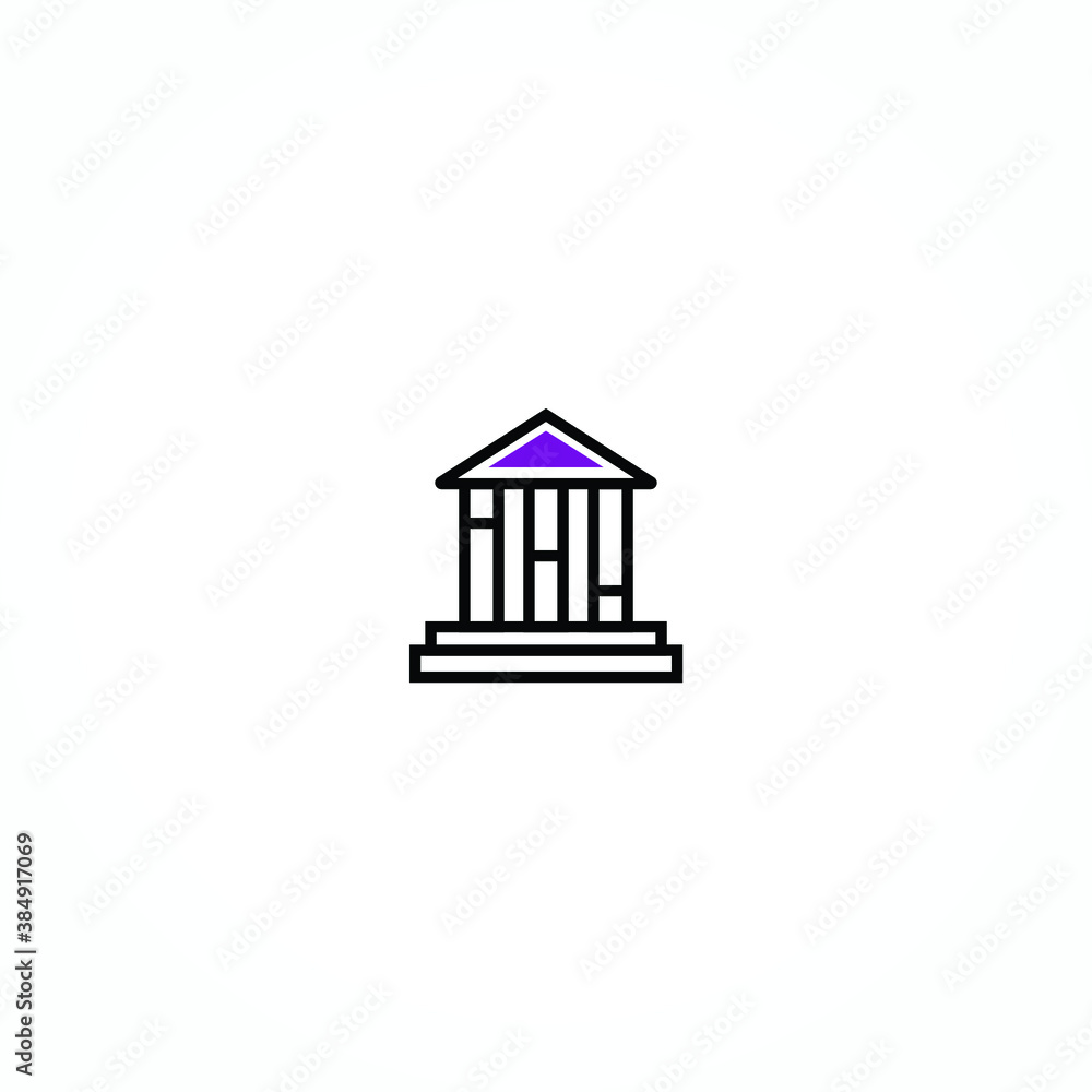 Building Illustration Education Line Art Icon Building Illustration Education Line Art Icon