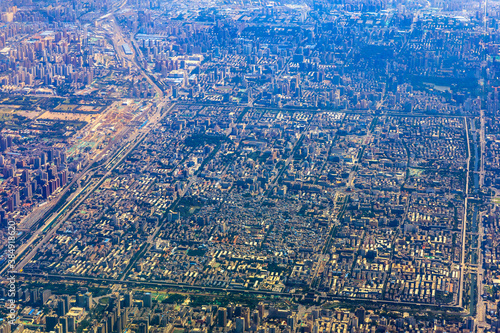 Aerial photography of Urban architecture in China.