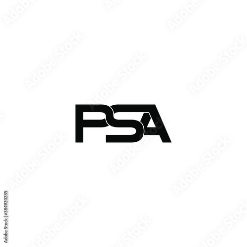 psa letter original monogram logo design
