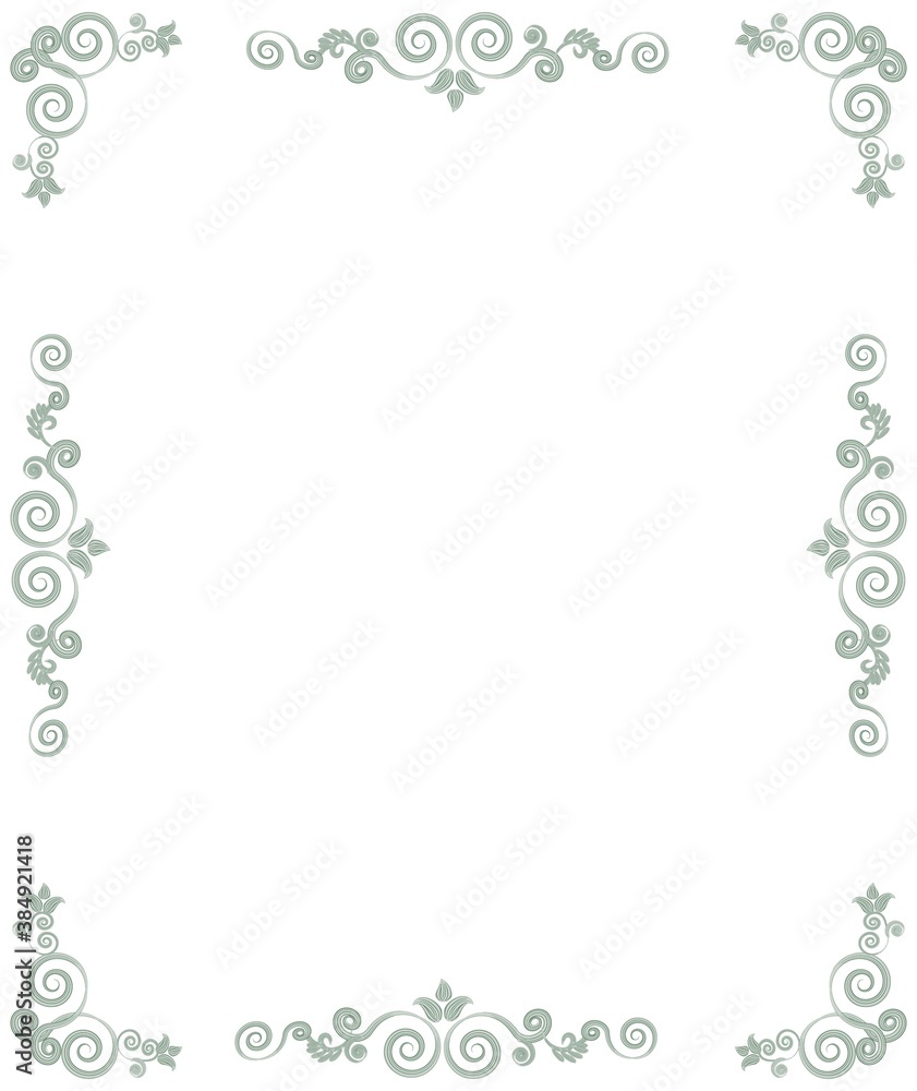Swirl Decorative Ornament Frame and Border Swirl Decorative Ornament Frame and Border