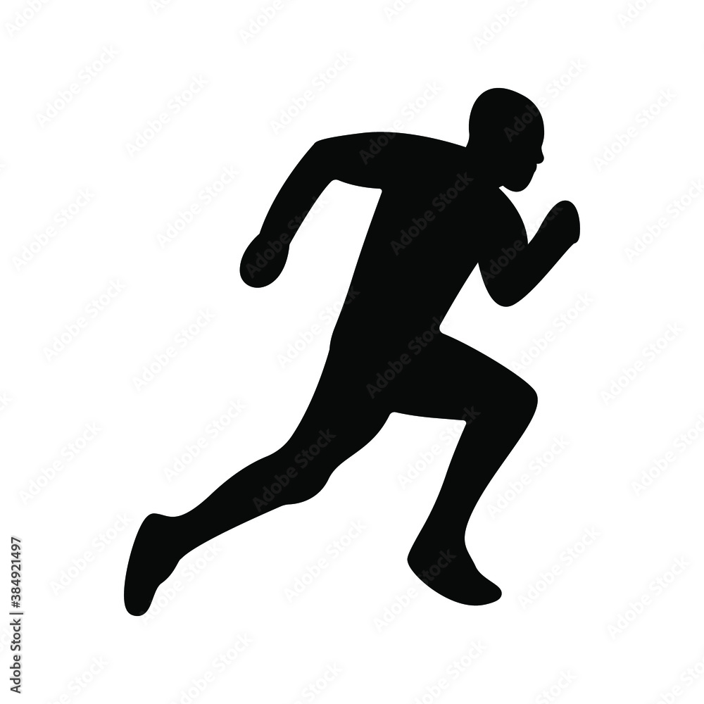 man fast run icon, rush icon. vector illustration on white background. eps 10 man fast run icon, rush icon. vector illustration on white background. eps 10