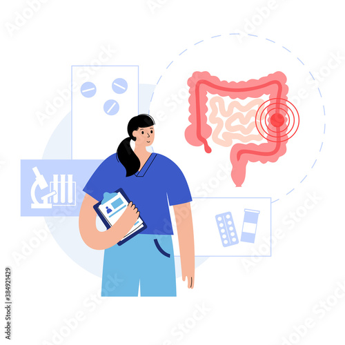 intestine logo concept