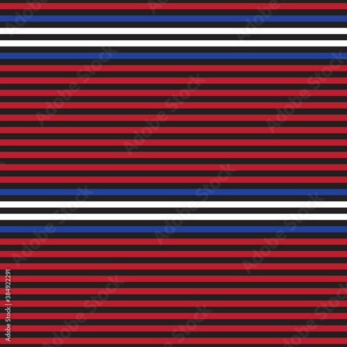 Red Stripe seamless pattern background in horizontal style