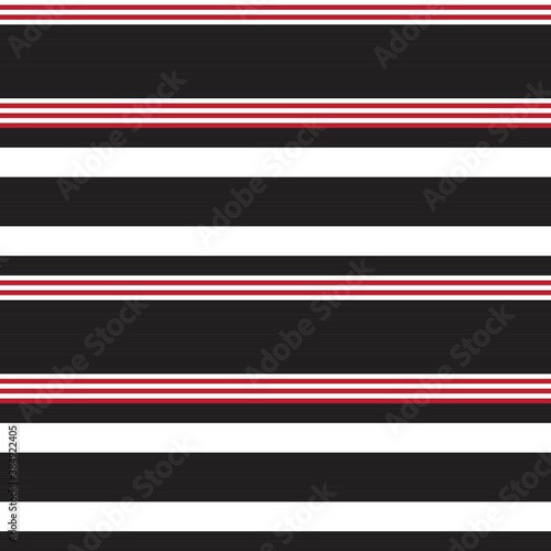 Red Stripe seamless pattern background in horizontal style