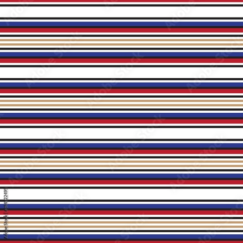 Red Stripe seamless pattern background in horizontal style