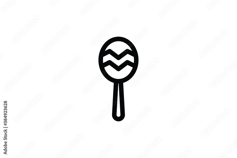 Party Outline Icon - Rattle Party Outline Icon - Rattle