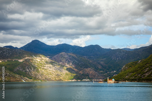 Two islands near the coast of Perast, Montenegro. 