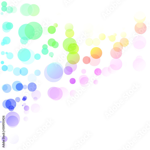 abstract, air, background, blow, blowing, bright, celebration, christmas, circle, colorful, dot, dreamy, drop, fantasy, festive, foam, geometric, glossy, gradation, illustration, isolated, light © sumaetho