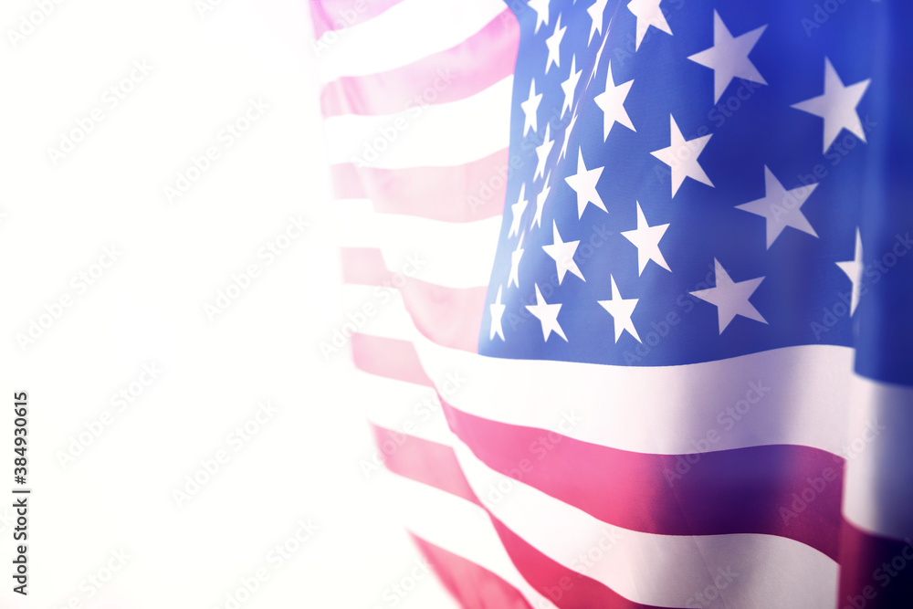 Obraz premium Closeup of American flag