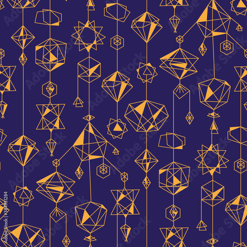 Geometric christmas tree an...