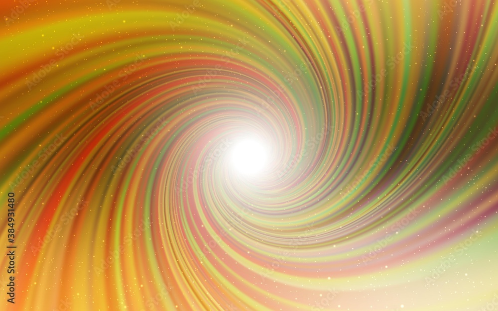 Obraz premium Light Orange vector background with astronomical stars.