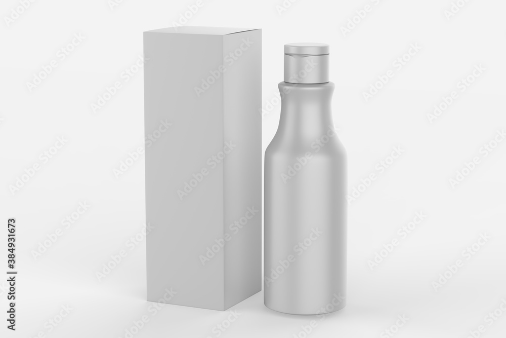 Blank cosmetic bottle for branding and mock up. 3d illustration Blank cosmetic bottle for branding and mock up. 3d illustration