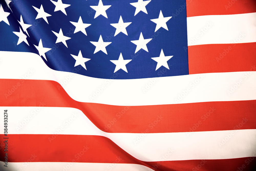 Closeup of American flag Closeup of American flag