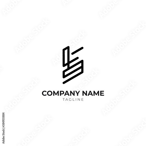Lettermark, B alphabet logo vector for awesome bussines, company, startup or corporation identity