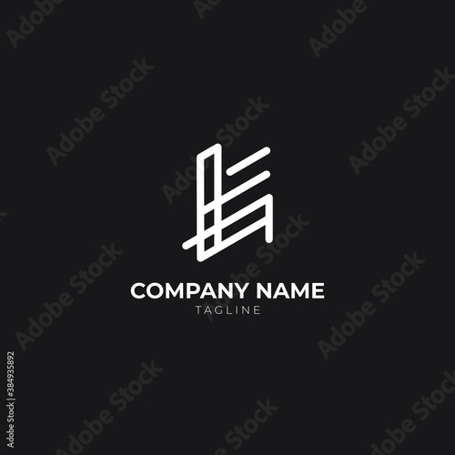 Lettermark, B alphabet logo vector for awesome bussines, company, startup or corporation identity