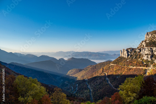 French countryside. Col de Rousset. View of the heights of the Vercors, France photo