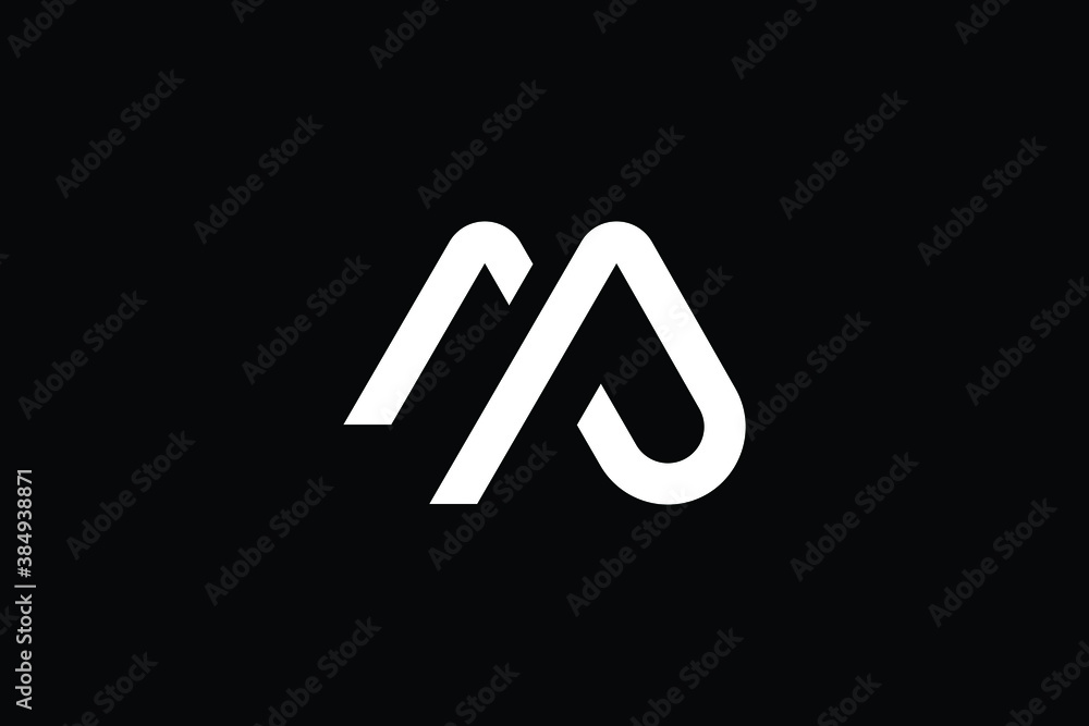 MP letter logo design on luxury background. PM monogram initials