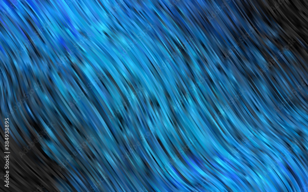 Fototapeta premium Light BLUE vector pattern with bubble shapes.