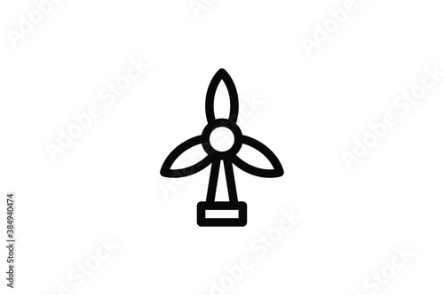 Ecology Outline Icon - Turbine